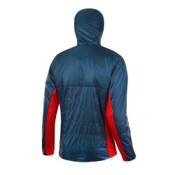 Löffler hommes Veste à capuche ISO PL60 eau profonde / rouge